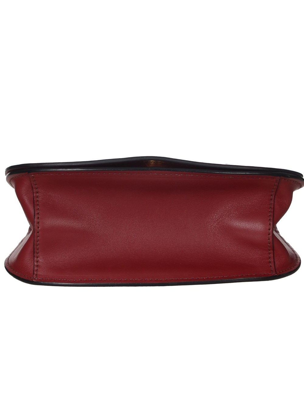 ♥️Prada Small Pionniere Two-Tone Burgundy and Dark Wine Leather Handbag ♥️ - Picture 6 of 16